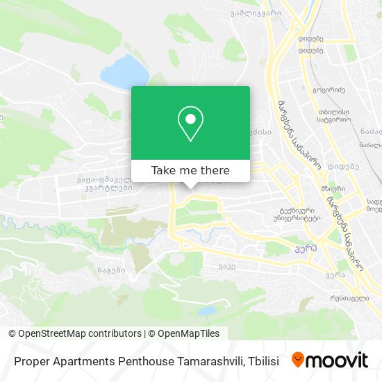 Proper Apartments Penthouse Tamarashvili map