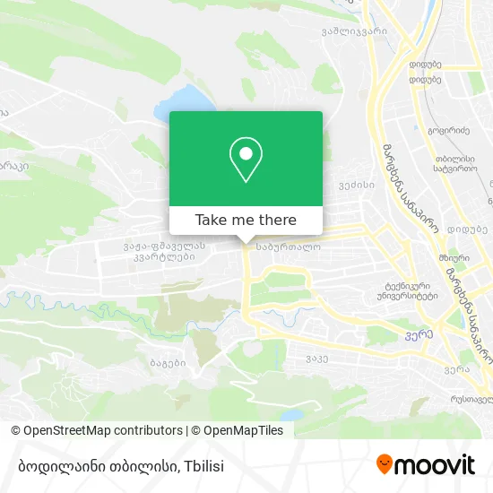 ბოდილაინი თბილისი map