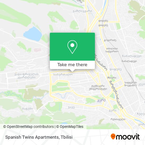 Spanish Twins Apartments map
