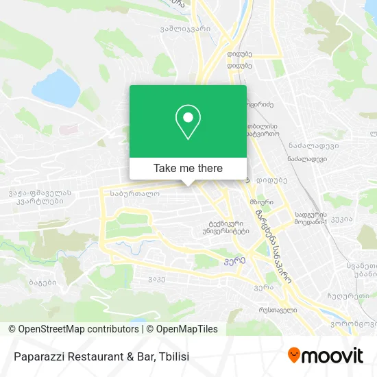 Карта Paparazzi Restaurant & Bar