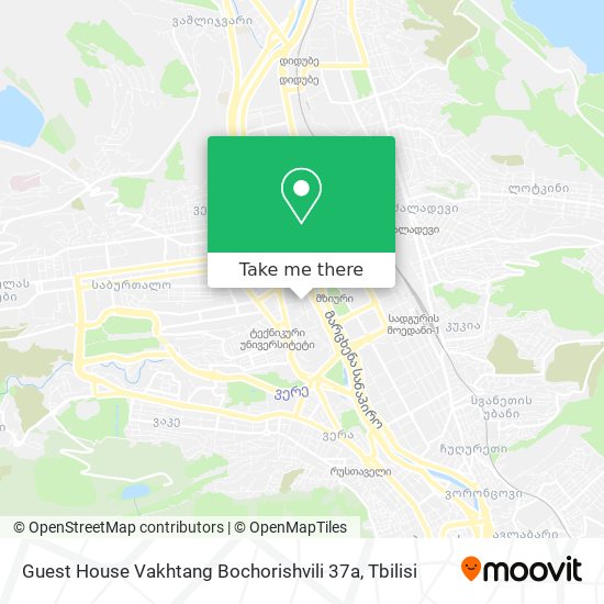 Guest House Vakhtang Bochorishvili 37a map
