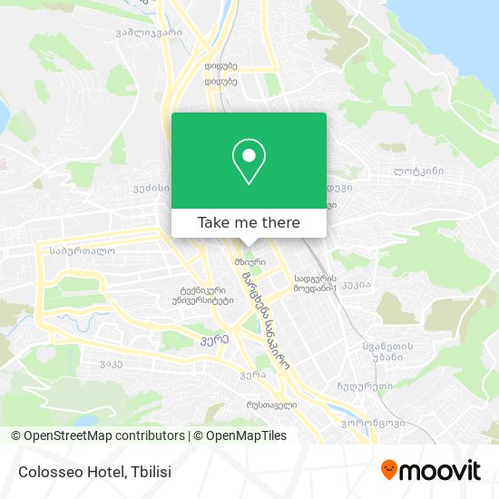 Colosseo Hotel map