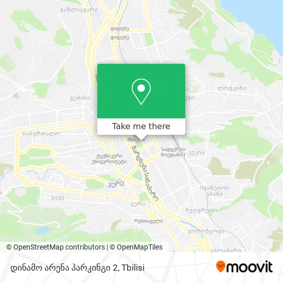 დინამო არენა პარკინგი 2 map