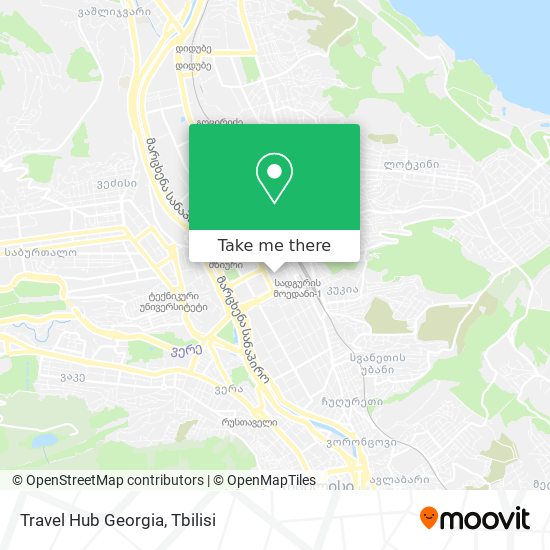 Карта Travel Hub Georgia
