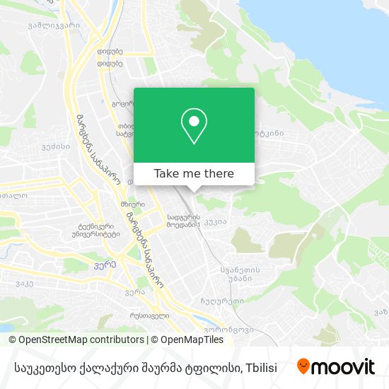 საუკეთესო ქალაქური შაურმა ტფილისი map