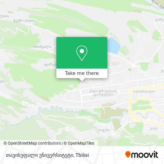 თავისუფალი უნივერსიტეტი map