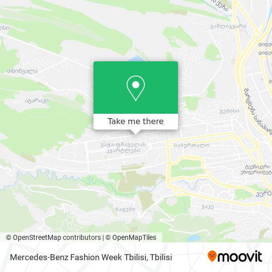Mercedes-Benz Fashion Week Tbilisi map