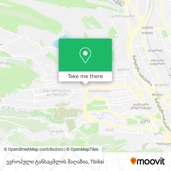 ევროპული ტანსაცმლის მაღაზია map
