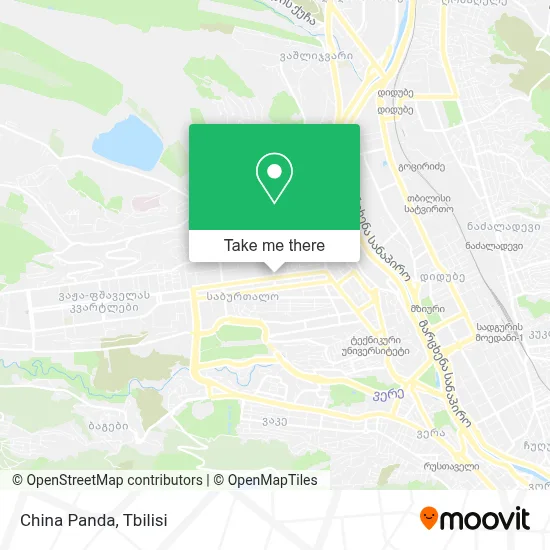 China Panda map