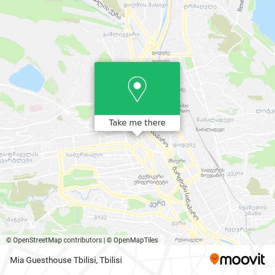 Mia Guesthouse Tbilisi map
