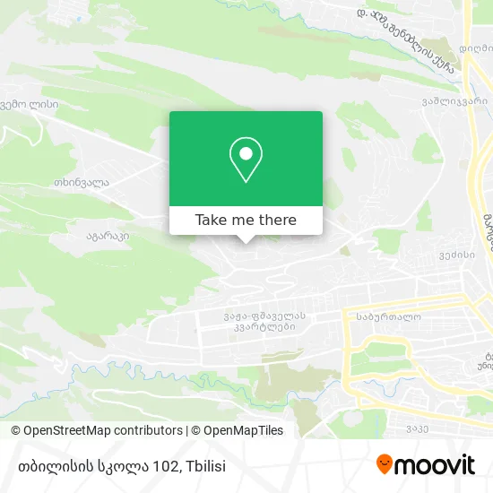 თბილისის სკოლა 102 map