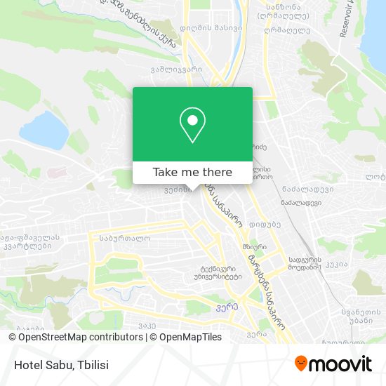 Hotel Sabu map