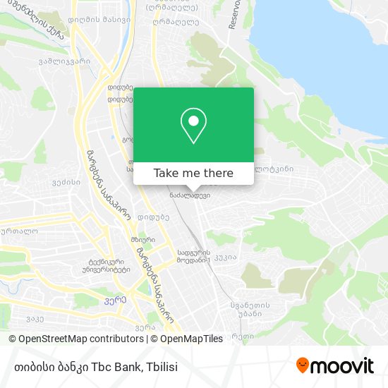 თიბისი ბანკი Tbc Bank map