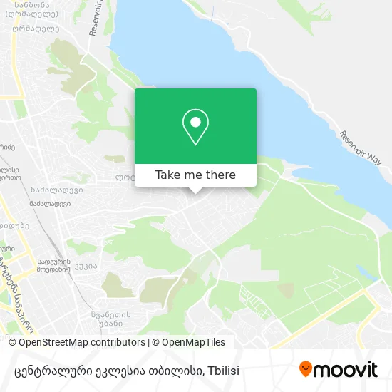 ცენტრალური ეკლესია თბილისი map