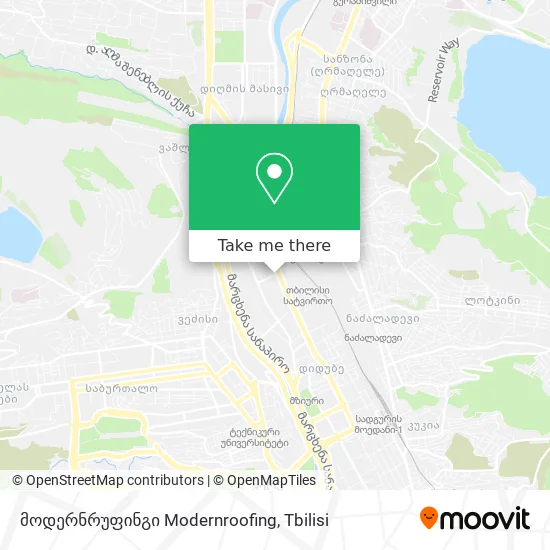 მოდერნრუფინგი Modernroofing map