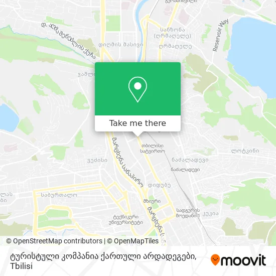 ტურისტული კომპანია ქართული არდადეგები map