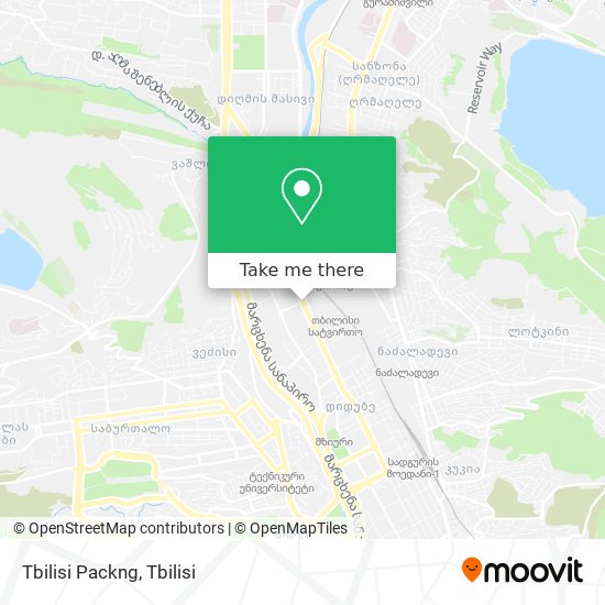 Tbilisi Packng map