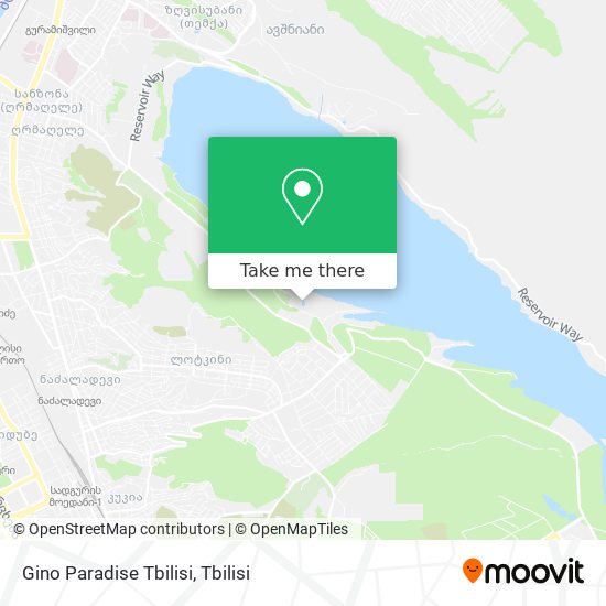Gino Paradise Tbilisi map