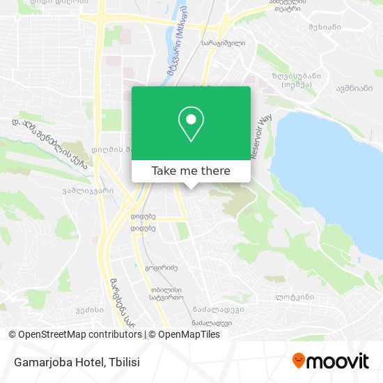 Gamarjoba Hotel map