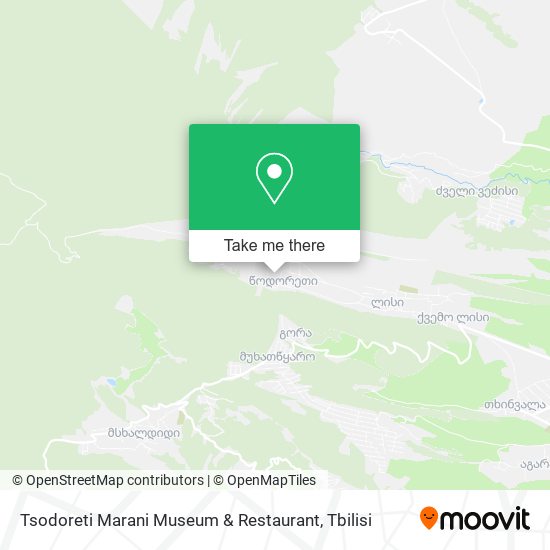 Карта Tsodoreti Marani Museum & Restaurant