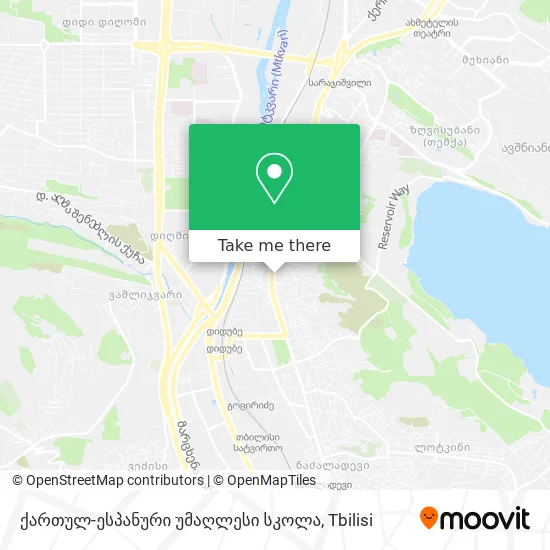 ქართულ-ესპანური უმაღლესი სკოლა map