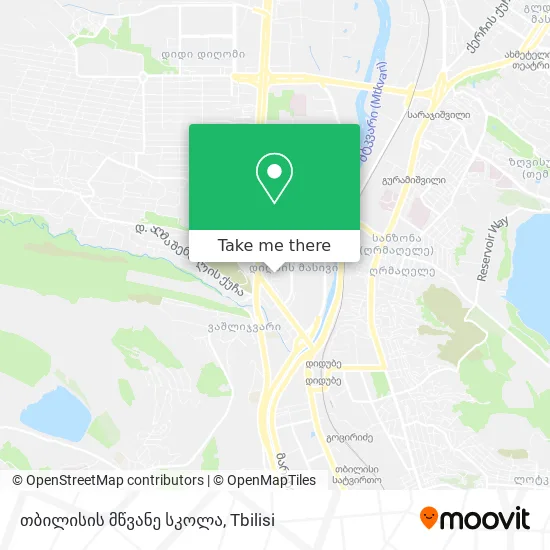 თბილისის მწვანე სკოლა map