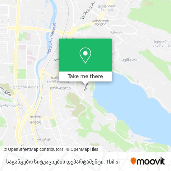 საგანგებო სიტუაციების დეპარტამენტი map