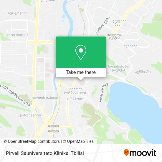 Карта Pirveli Sauniversiteto Klinika