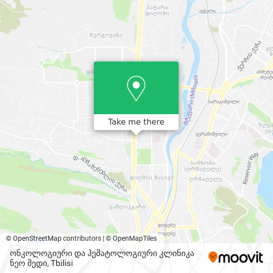 ონკოლოგიური და ჰემატოლოგიური კლინიკა ნეო მედი map