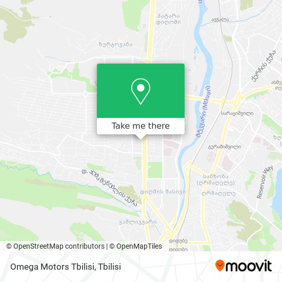 Карта Omega Motors Tbilisi