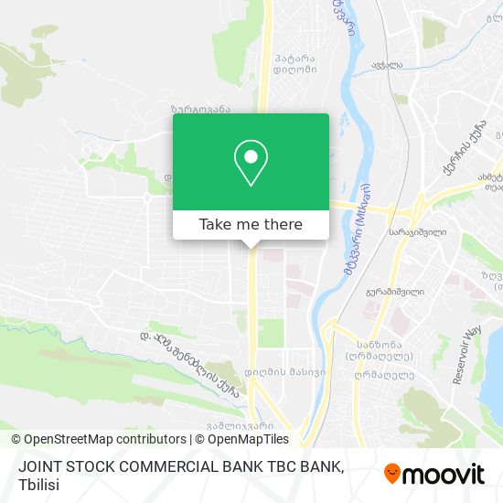 Карта JOINT STOCK COMMERCIAL BANK TBC BANK