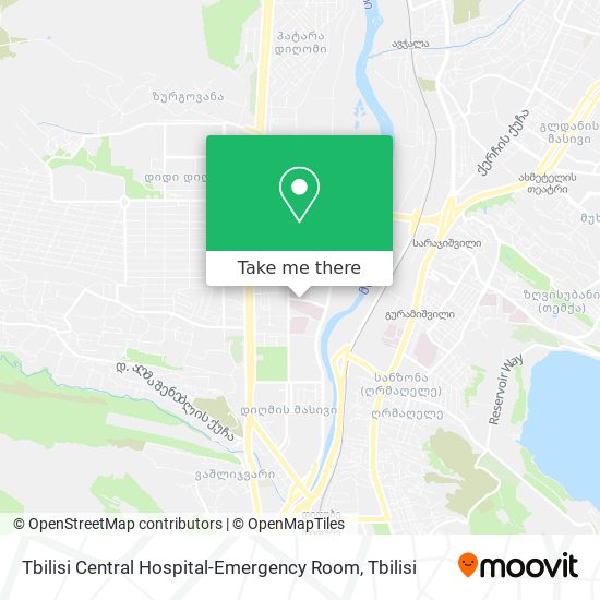 Карта Tbilisi Central Hospital-Emergency Room