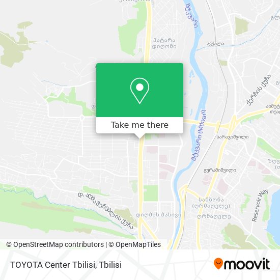 TOYOTA Center Tbilisi map