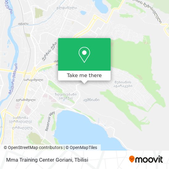 Mma Training Center Goriani map