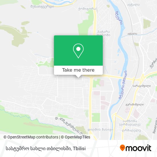 Карта სასტუმრო სახლი თბილისში