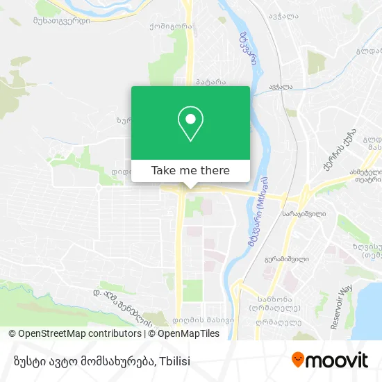 ზუსტი ავტო მომსახურება map