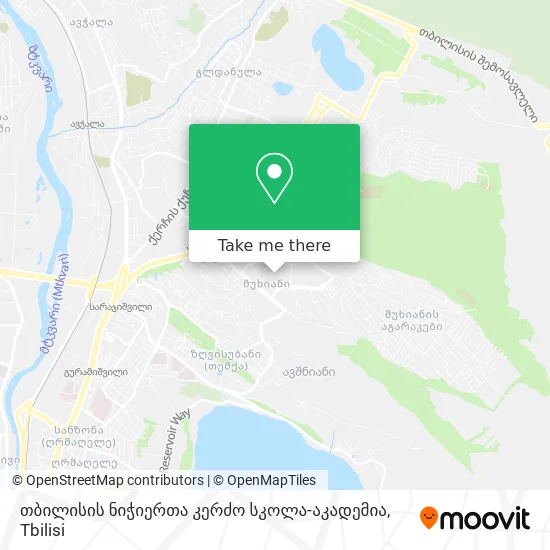 თბილისის ნიჭიერთა კერძო სკოლა-აკადემია map