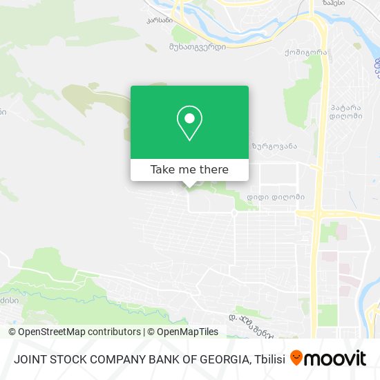 Карта JOINT STOCK COMPANY BANK OF GEORGIA