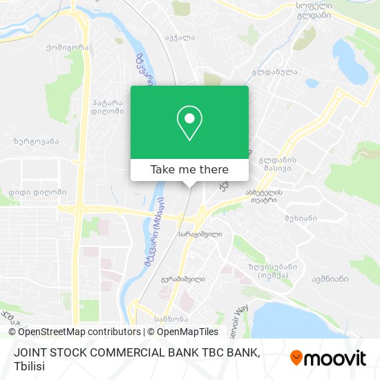 Карта JOINT STOCK COMMERCIAL BANK TBC BANK