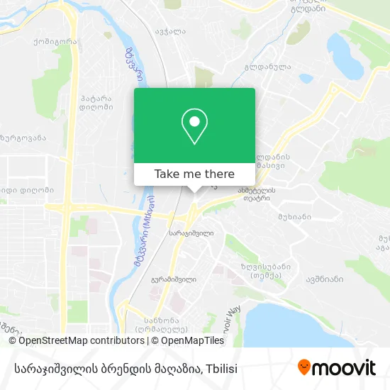 სარაჯიშვილის ბრენდის მაღაზია map
