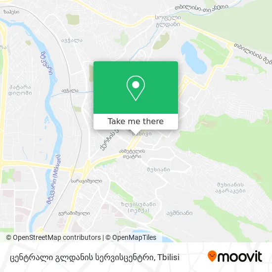 ცენტრალი გლდანის სერვისცენტრი map