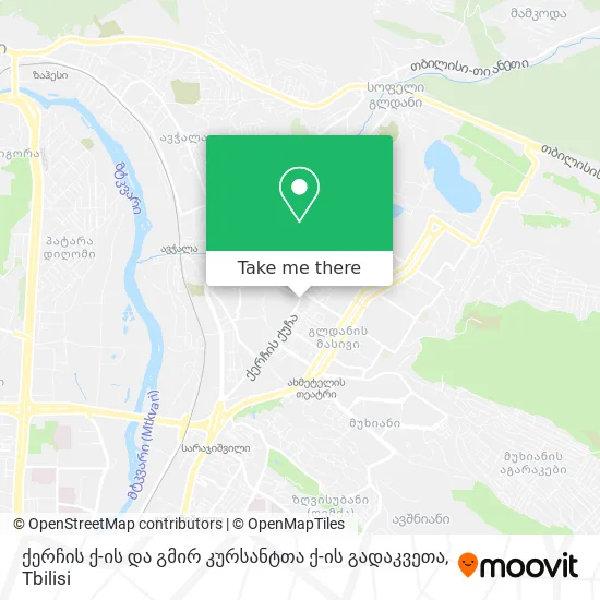 ქერჩის ქ-ის და გმირ კურსანტთა ქ-ის გადაკვეთა map