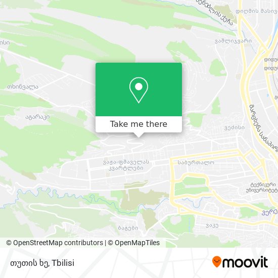 თუთის ხე map