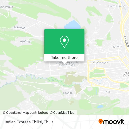 Indian Express Tbilisi map