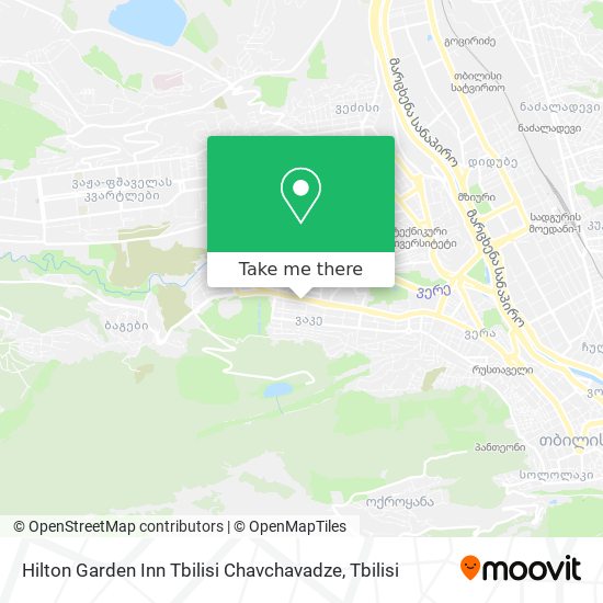 Карта Hilton Garden Inn Tbilisi Chavchavadze
