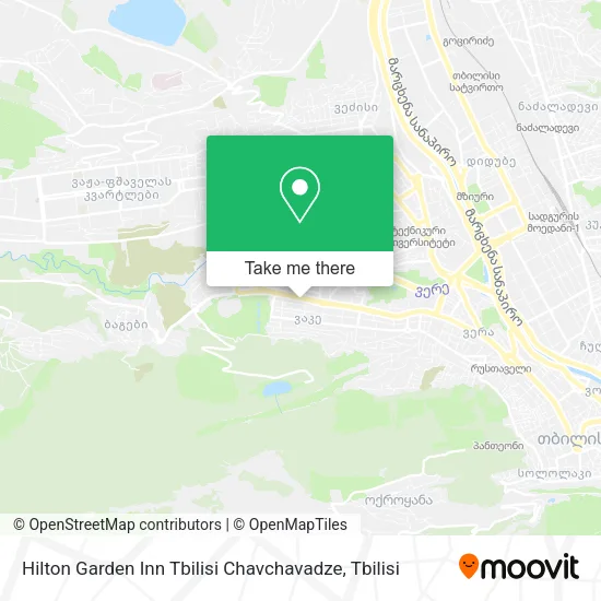Карта Hilton Garden Inn Tbilisi Chavchavadze