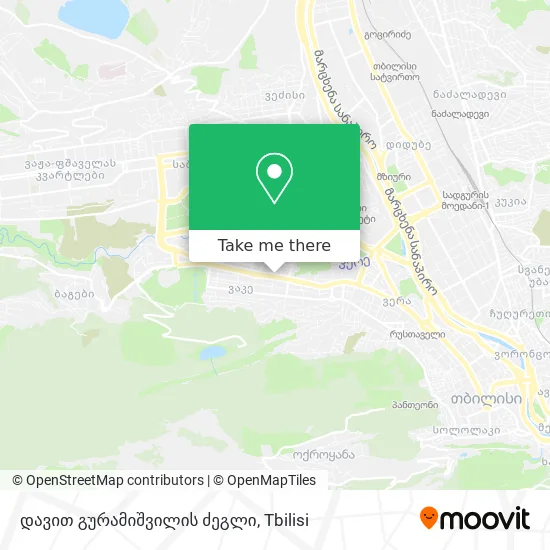 დავით გურამიშვილის ძეგლი map