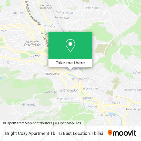 Bright Cozy Apartment Tbilisi Best Location map