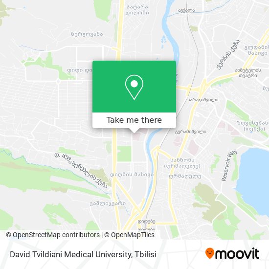 Карта David Tvildiani Medical University