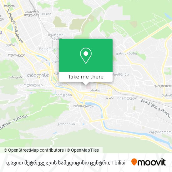 დავით მეტრეველის სამედიცინო ცენტრი map